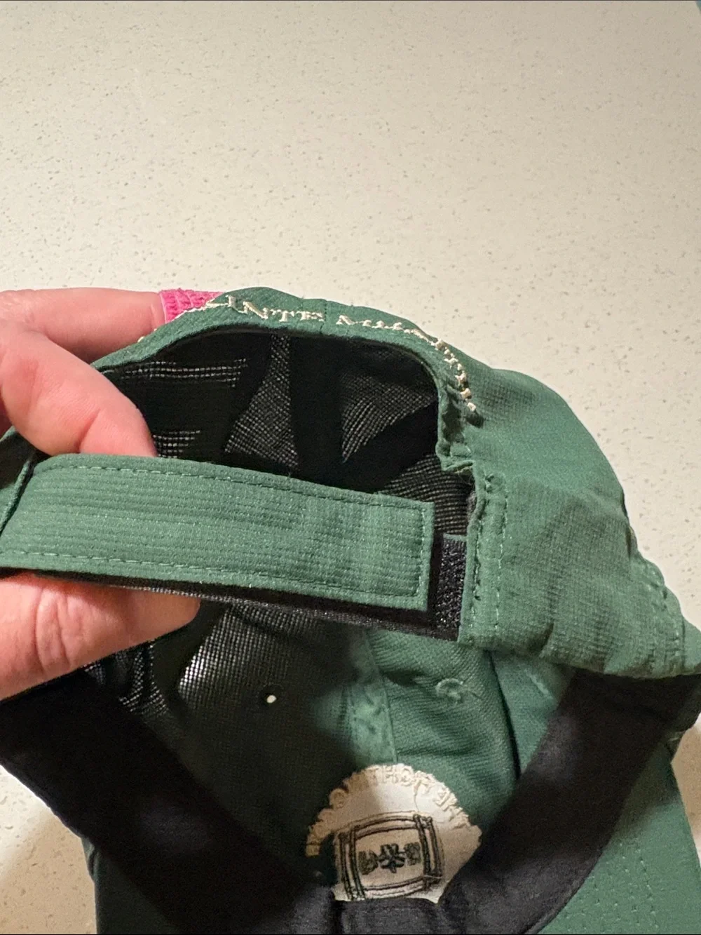 Green Embroidered Cap